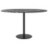 Tablero de mesa diseño mármol vidrio templado negro Ø70x0,8