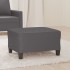 Reposapiés de cuero sintético gris 70x55x41
