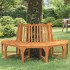 Banco de árbol semicircular madera maciza eucalipto Ø208