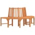 Banco de árbol semicircular madera maciza eucalipto Ø208