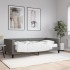 Sofá cama con colchón tela gris oscuro 100x200