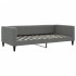 Sofá cama con colchón tela gris oscuro 100x200