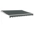 Toldo retráctil aluminio y tela gris antracita 3x2,5