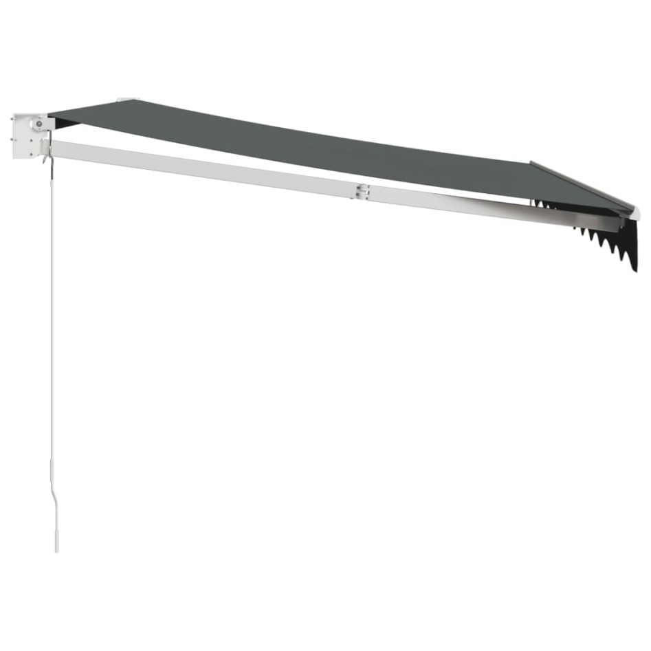 Toldo retráctil aluminio y tela gris antracita 3x2,5