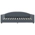 Sofá cama con colchón terciopelo gris oscuro 100x200