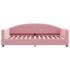 Sofá cama con colchón terciopelo rosa 100x200
