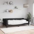 Sofá cama con colchón tela negro 90x200