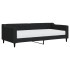 Sofá cama con colchón tela negro 90x200