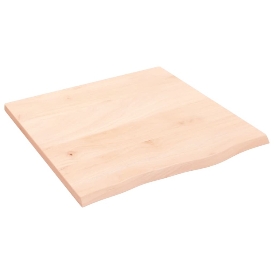 Estante de pared madera maciza de roble sin tratar 60x60x2