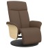 Sillón reclinable con reposapiés tela