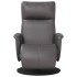 Sillón reclinable con reposapiés cuero sintético