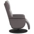 Sillón reclinable con reposapiés cuero sintético