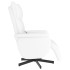 Sillón reclinable masaje con reposapiés cuero sintético