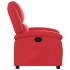 Sillón reclinable de cuero sintético