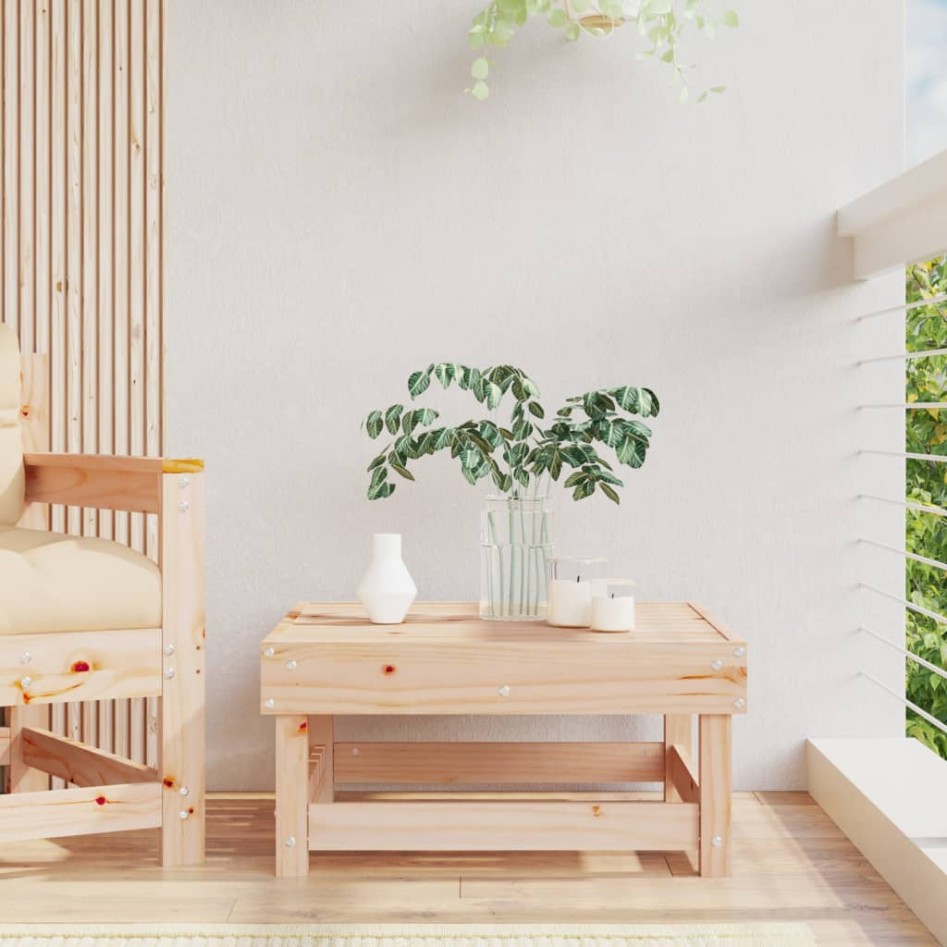 Taburete de jardín madera maciza de