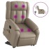 Sillón reclinable de masaje eléctrico cuero sintético
