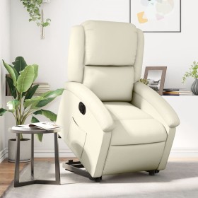 Sillón reclinable elevable eléctrico de cuero sintético