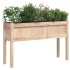 Jardineras de exterior con patas 2 uds madera maciza de