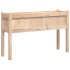 Jardineras de exterior con patas 2 uds madera maciza de