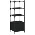 Librería de 3 estantes madera ingeniería negro 41x30x109,5