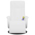 Sillón reclinable masaje con reposapiés cuero sintético