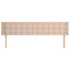 Cabecero de cuero sintético color capuchino 203x16x78/88