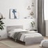 Cama con cabecero madera de ingeniería gris Sonoma 100x200