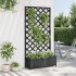 Jardinera con enrejado madera maciza de abeto