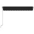 Toldo retráctil manual gris antracita 450x350