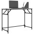 Escritorio madera ingeniería y acero Sonoma gris 100x45x76