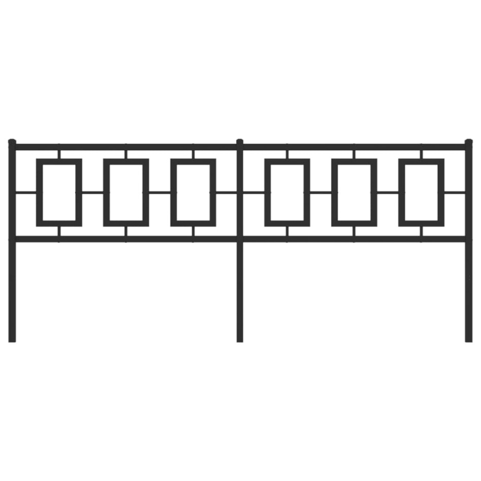 Cabecero de metal negro 193