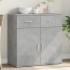 Aparador de madera de ingeniería gris hormigón 79x38x80