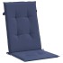 Cojines para silla con respaldo alto 4 uds tela azul