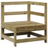 Juego de muebles de jardín 7 pzas madera de pino