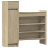 Zapatero madera de ingeniería roble Sonoma 100,5x28x100