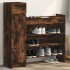 Zapatero madera de ingeniería roble ahumado 100,5x28x100