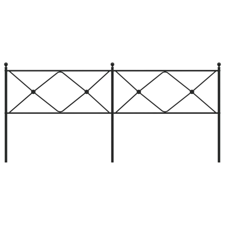 Cabecero de metal negro 193