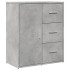 Aparador de madera ingeniería 2 uds gris hormigón 60x31x70