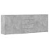 Aparadores 3 uds madera contrachapada gris