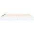 Estructura de cama madera de ingeniería blanca 120x200