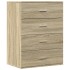 Aparadores 2 uds madera de ingeniería roble Sonoma 60x39x80