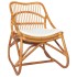 Silla de ratán lino marrón