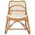 Silla de ratán lino marrón