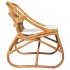 Silla de ratán lino marrón