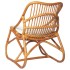 Silla de ratán lino marrón