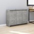 Aparador de madera contrachapada gris hormigón 102x33x75