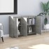 Aparador de madera contrachapada gris hormigón 102x33x75