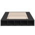 Estructura de cama madera de ingeniería negra 120x200