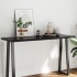 Tablero mesa madera tratada borde vivo marrón 140x50x(2-4)
