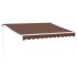 Toldo retráctil manual marrón 300x250
